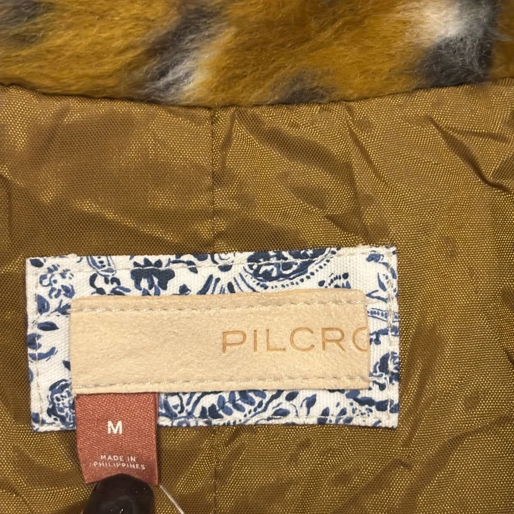 Anthropology Pilcro Aztec Leopard Print Faux Fur Jacket - Picture 10 of 14